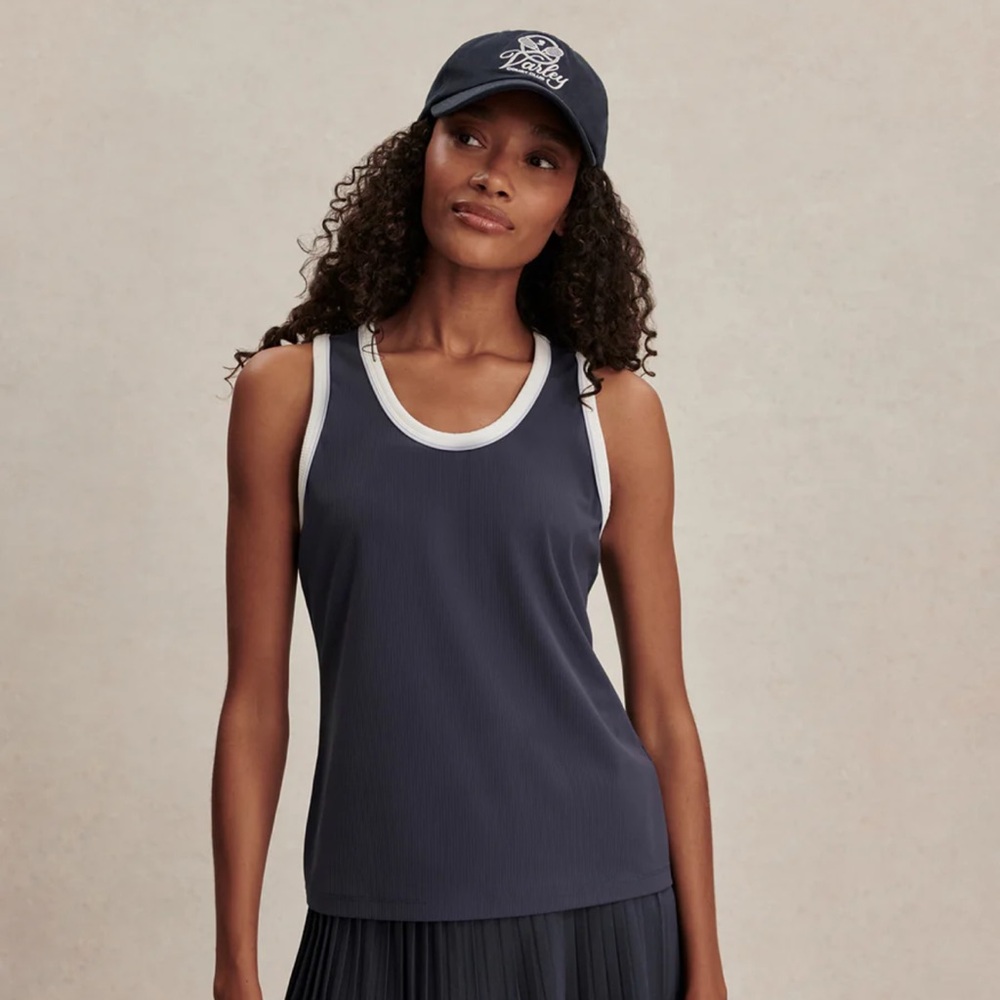 Varley Tegan Performance Tank in Blue Nights size X-Small